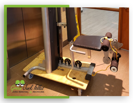 Exercise equipment removal